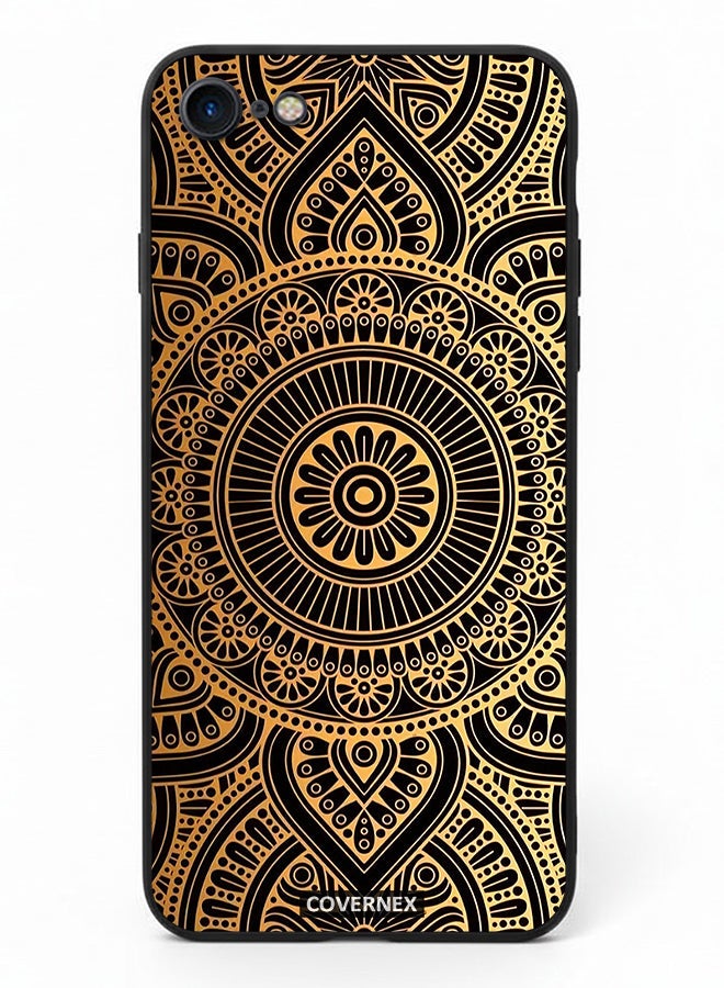 Covernex Apple iPhone SE 2020/2022 Protective Case Cover Printed Featuring Mamdala Geometric Pattern - Image 2