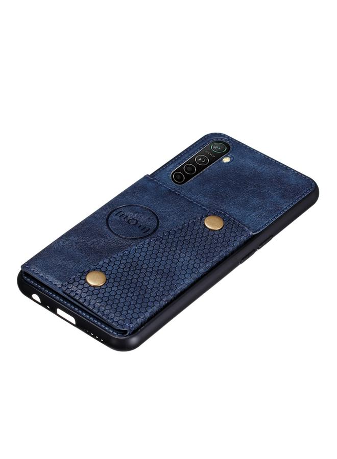 اس-توب جراب لهاتف OPPO Realme XT جراب واقٍ مغناطيسي مقاوم للصدمات من مادة البولي يوريثان الحراري + مادة TPU مع فتحات للبطاقات - Image 3