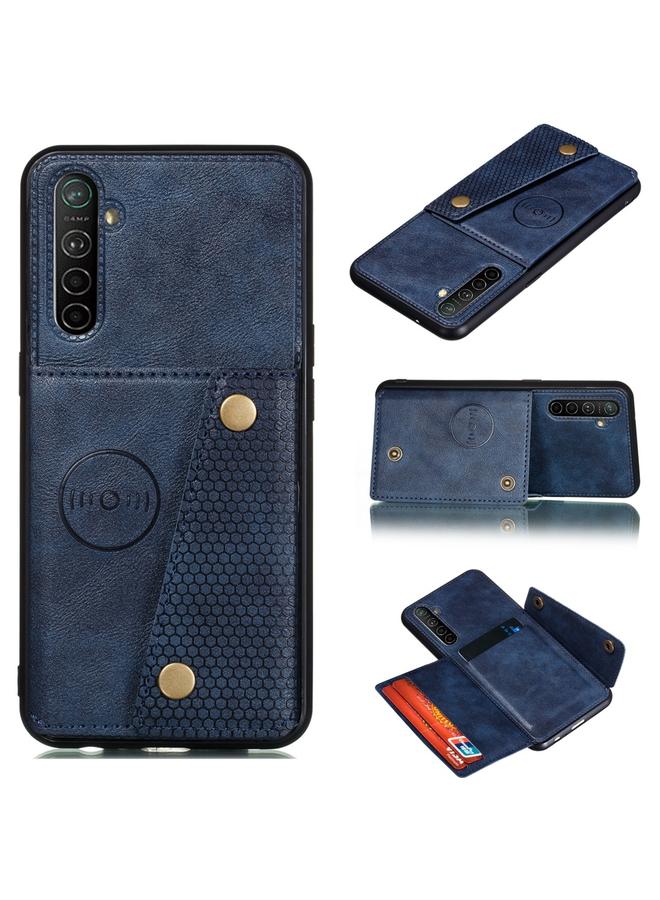 اس-توب جراب لهاتف OPPO Realme XT جراب واقٍ مغناطيسي مقاوم للصدمات من مادة البولي يوريثان الحراري + مادة TPU مع فتحات للبطاقات - Image 1