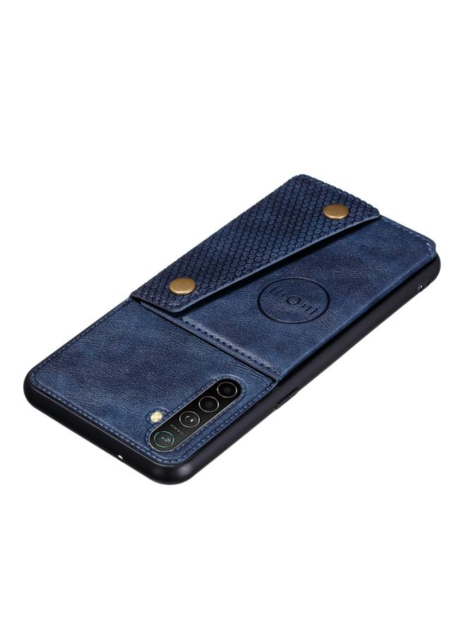 اس-توب جراب لهاتف OPPO Realme XT جراب واقٍ مغناطيسي مقاوم للصدمات من مادة البولي يوريثان الحراري + مادة TPU مع فتحات للبطاقات - Image 4