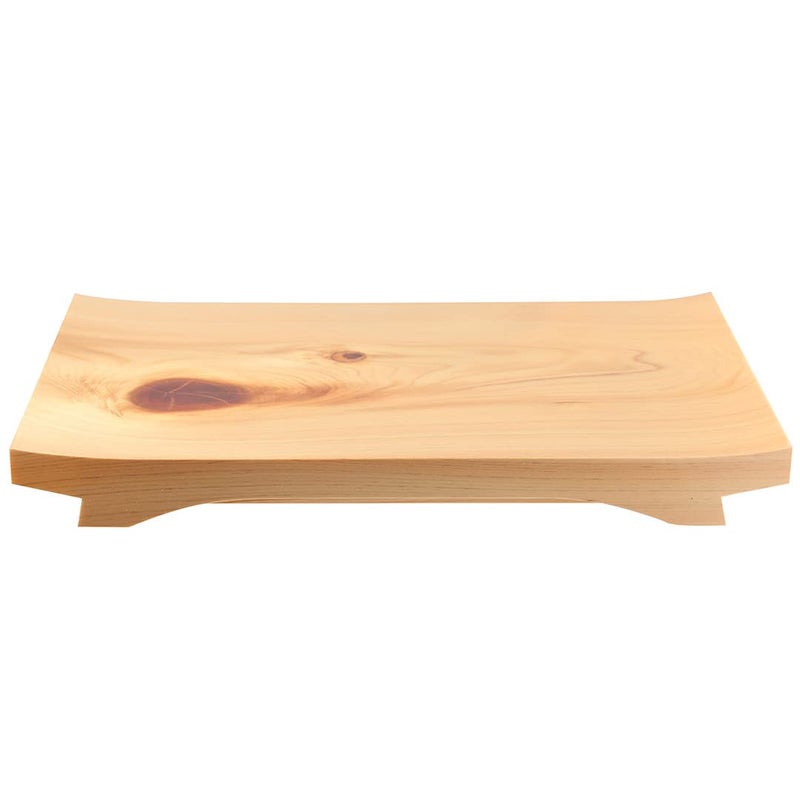 TIKUSAN Sushi Hinoki Serving Geta Plate Platter Board Japanese Style Tableware Made in Japan 106 x 71