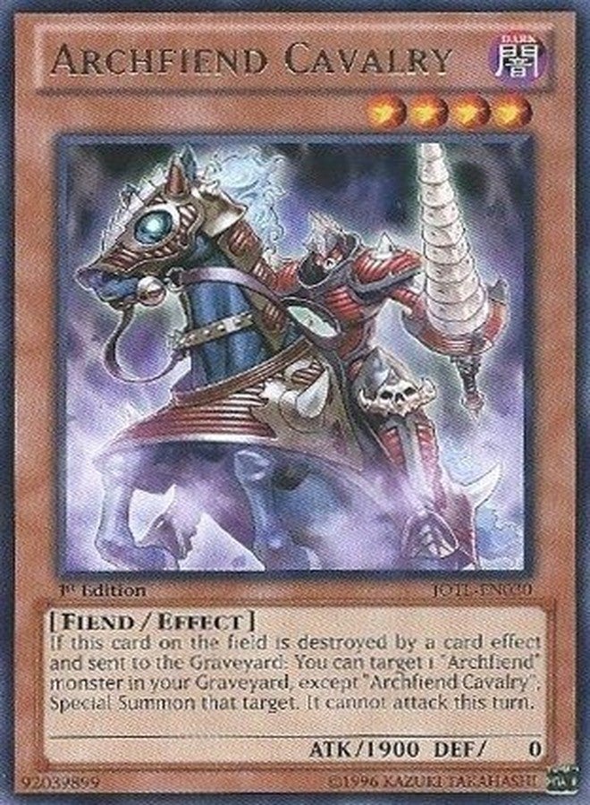 YU-GI-OH! - Archfiend Cavalry (JOTL-EN030) - Judgment of The Light - Unlimited Edition - Rare - Image 1