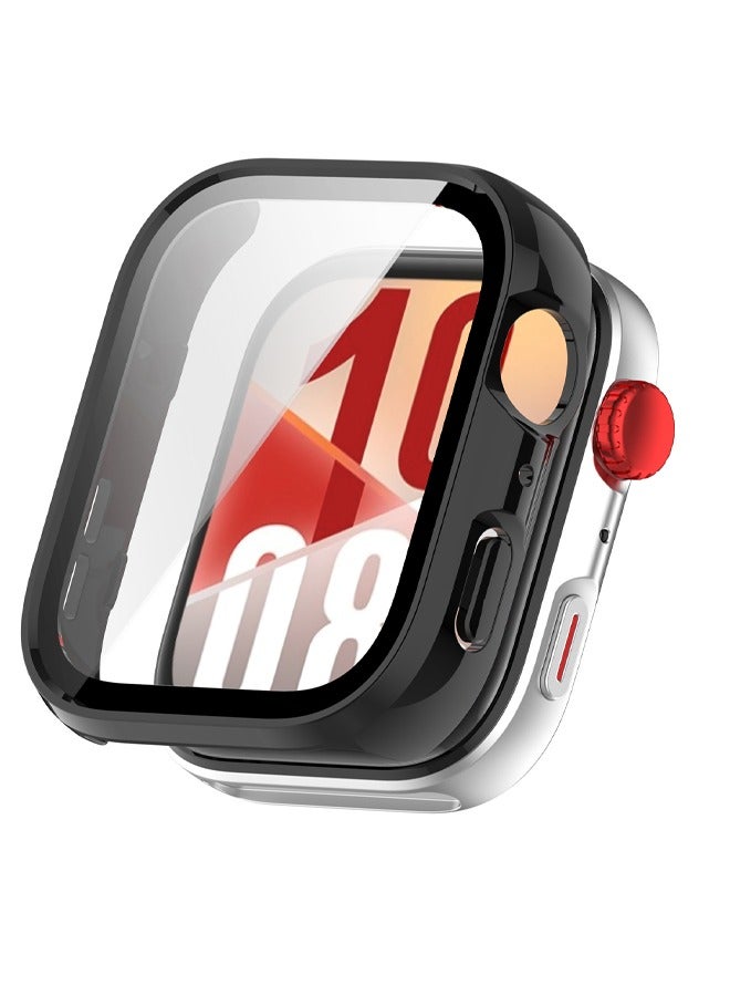 rocooart HUAWEI Watch Fit 4 Case with Hard Plastic Frame and Glass Protective Film Compatible for Everyday Use and Outdoor Activities - Image 1