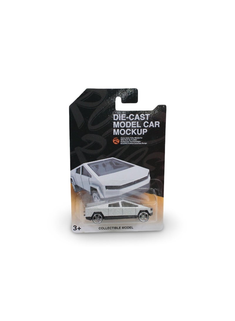 Die-Cast Model Car Mockup – Silver - Image 2