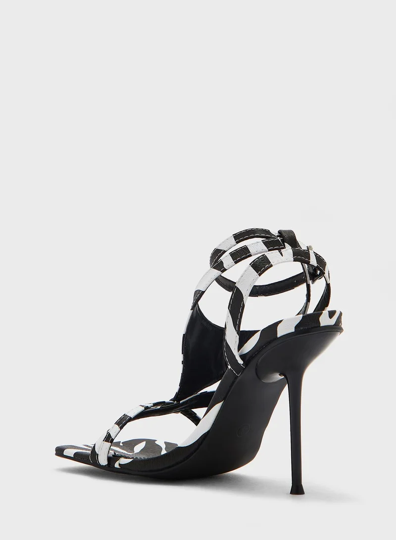 PUBLIC DESIRE Harness  High Heel Sandals