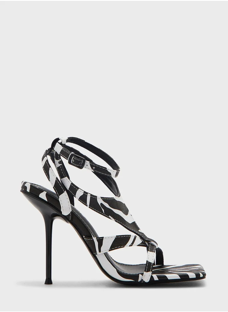 PUBLIC DESIRE Harness  High Heel Sandals