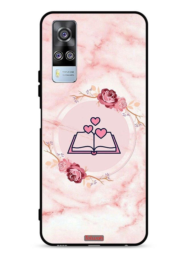 Tolwak vivo Y51 2020 Protective Case Cover Three Hearts On Book Artwork - Image 1