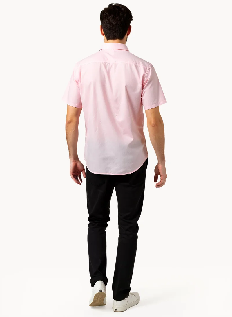 فرنش كونكشن Short Sleeve Viscose Blend Shirt