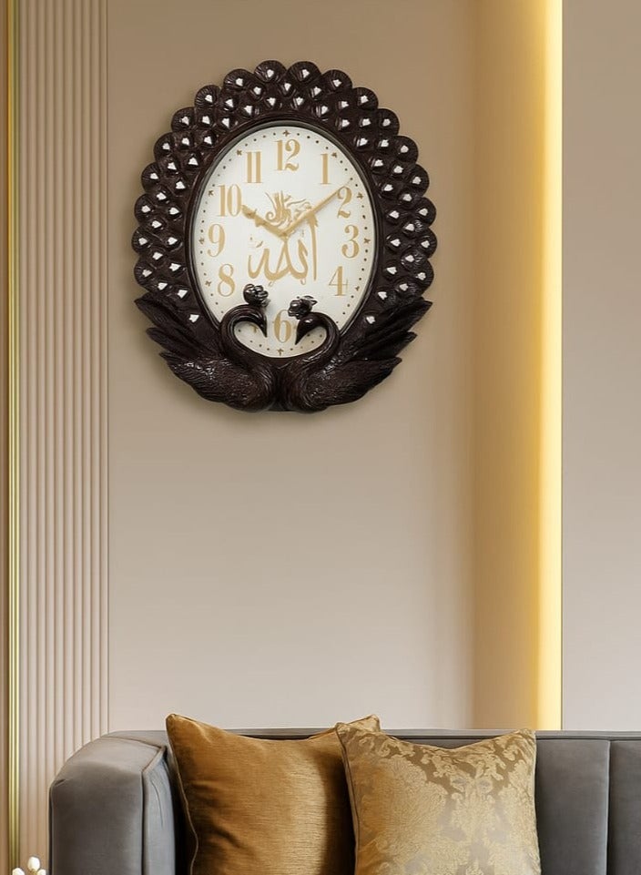 Peacock Decorative Wall Clock / Length 44 Cm X Width 44 Cm - Image 1