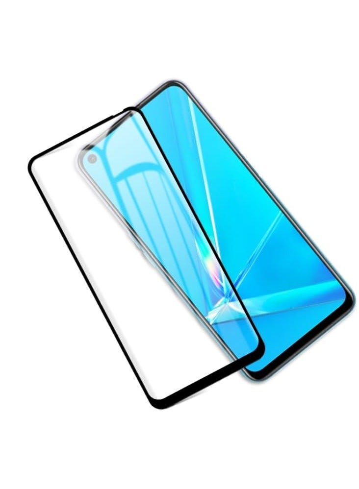 Full Coverage Tempered Glass Screen Protector Compatible with Vivo Y30, Y50, V15 - Compatible with Honor 30, Honor 30s, Honor V30, V30 Pro - Black Frame