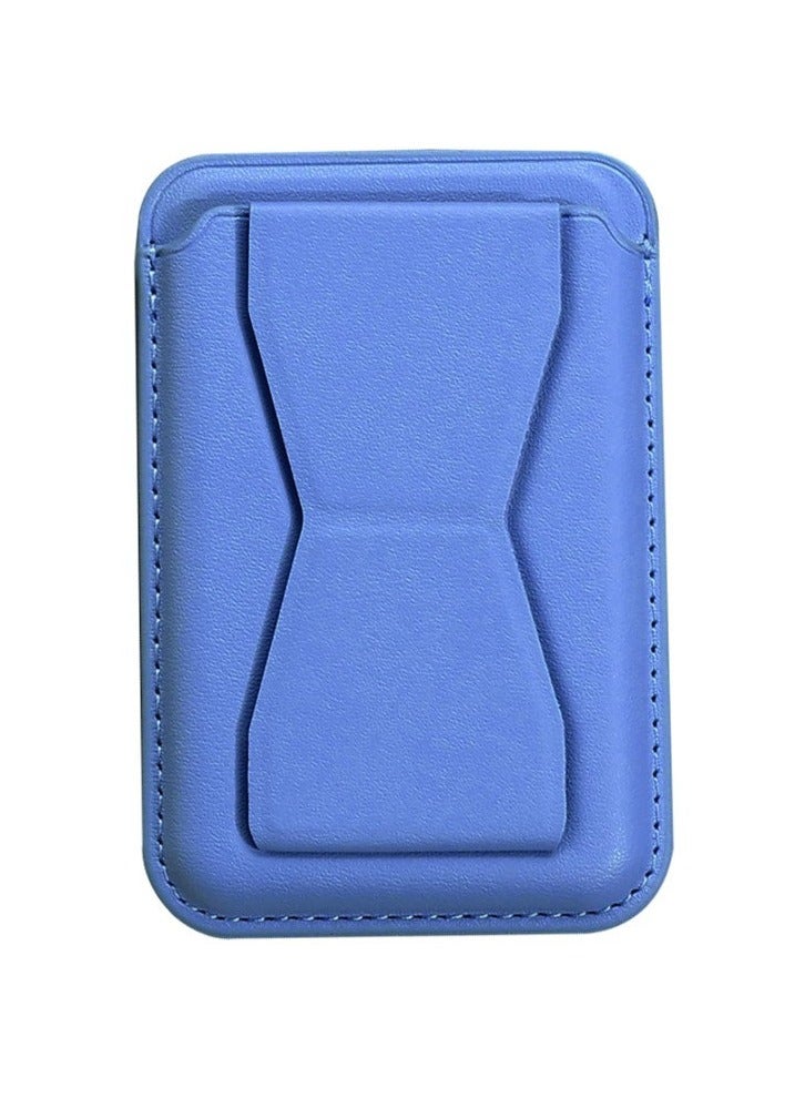 دوسالا حامل بطاقة جلدي مع مشبك حامل مغناطيسي للهواتف