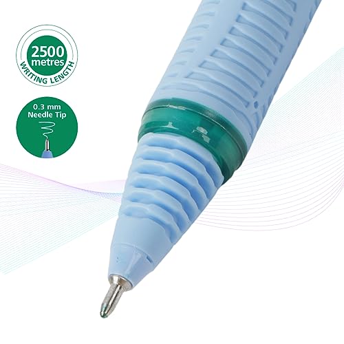 Luxor Schneider, One Hybrid Roller Ball Pen - Green, 0.3 mm, 2500 mtrs writing length, Waterproof Ink, Consistent ink flow, Ideal for Professionals & Office essential - Image 3
