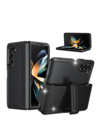 Compatible for Samsung Galxay Z Fold 5 Case with Belt Clip Holster, Military Upgrade Protection, Shockproof Anti-Drop, Swivel Belt Clip Holster Case with Kickstand for Galaxy Z Fold 5(Black) - pzsku/ZAAC3F5EE8FFDF8CF0DB4Z/45/_/1697525342/703addf1-c771-4d81-a9a0-617d2c521e83