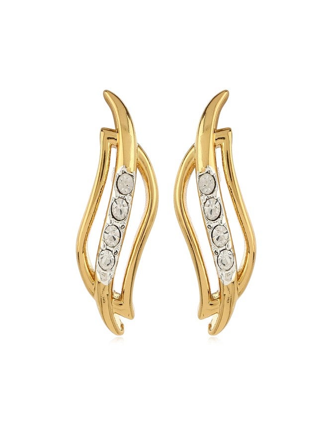 Estele ESTELEGold tone plated Pendant Chain With Earrings - Image 2