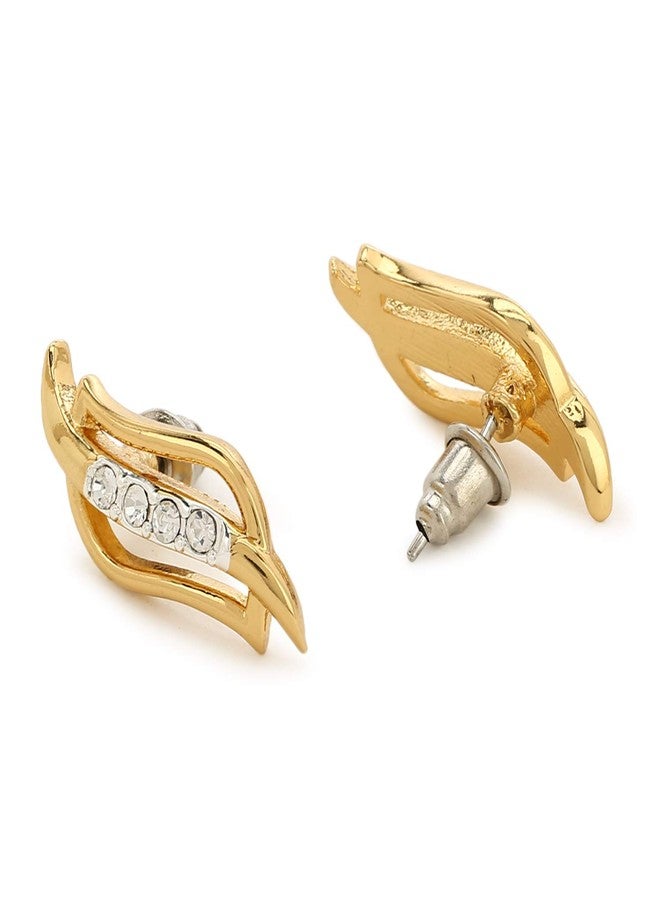 Estele ESTELEGold tone plated Pendant Chain With Earrings - Image 3