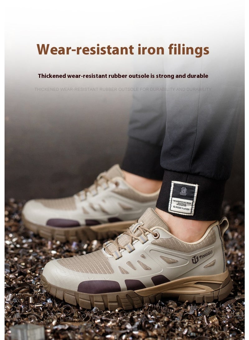 Steel Toe Shoes for Men Lightweight Safety Shoes Comfortable Puncture Proof Slip On Indestructible Work Shoes and Fashion Sneakers. - Image 4