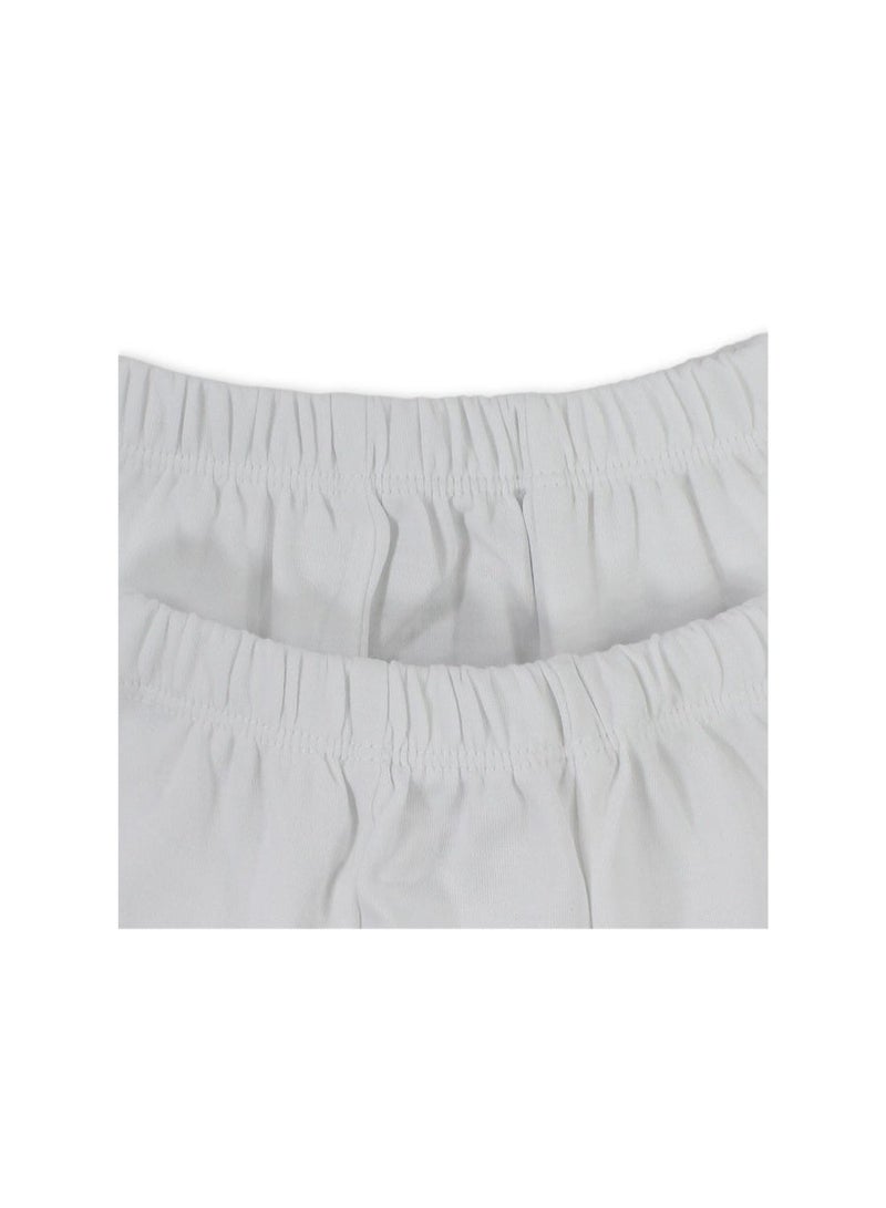 Ourkids Unisex Baby Cotton Pants – White (Pack Of 2) - Image 3
