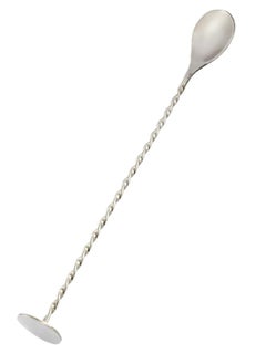 BarPros BarPros Professional Grade Stainless Steel Mixing Spoon with Flat End, 30cm - Silver  - Image 1