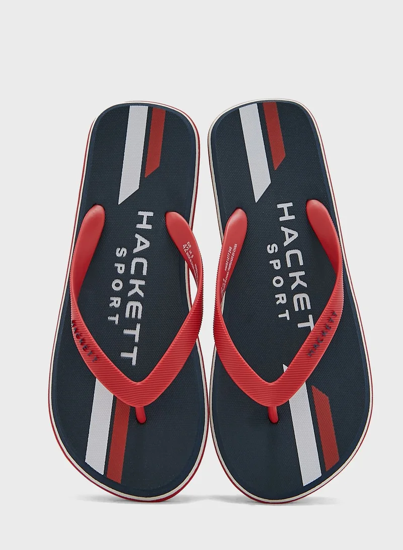 Hackett Logo Flip Flops