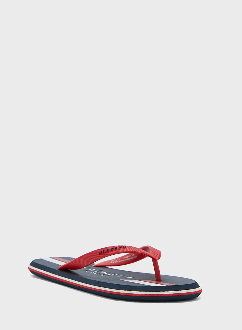 Hackett Logo Flip Flops