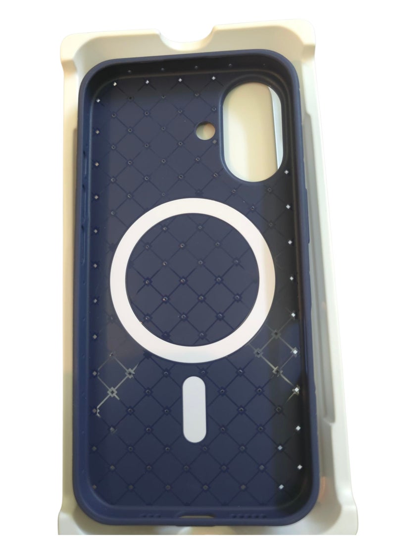 جراب لهاتف 16 مقاس 6.1 بوصة، مصنوع من نسيج كامل، ملمس الجلد، أداة مبتكرة تجمع بين الحماية القصوى والتصميم الأنيق، باستخدام مواد عالية الجودة وتقنيات متقدمة، اللون: (أزرق) - Image 4