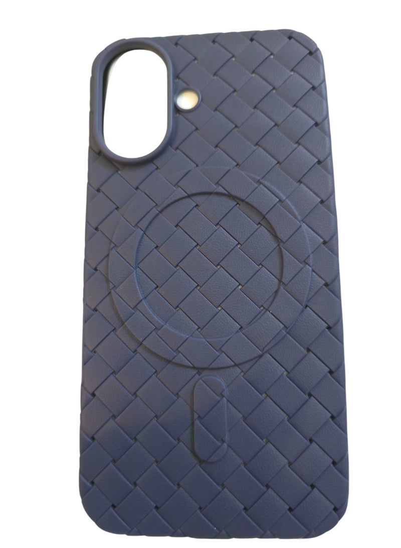 جراب لهاتف 16 مقاس 6.1 بوصة، مصنوع من نسيج كامل، ملمس الجلد، أداة مبتكرة تجمع بين الحماية القصوى والتصميم الأنيق، باستخدام مواد عالية الجودة وتقنيات متقدمة، اللون: (أزرق) - Image 3