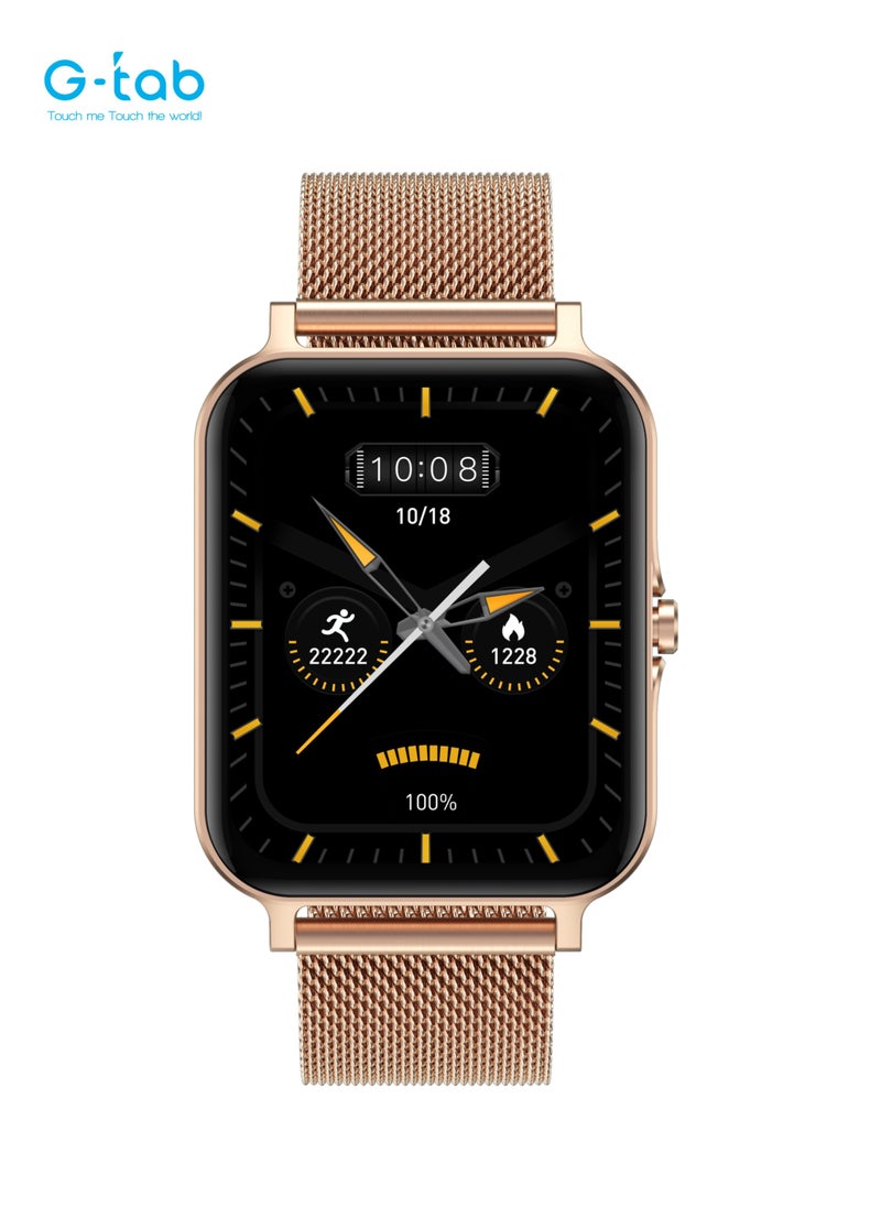 G-Tab - G-Tab FT7 Smartwatch 1.78 Inches Amoled, 250mah Battery, IP68 Waterproof, Innovative Design, Memory 128 MB, Health Monitoring, Multi Sport Modes - Image 1