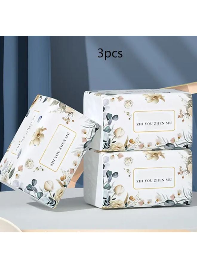 ٣ قطع ٥٢٠ ورقة مناديل وجه فائقة النعومة شديدة الامتصاص للمطبخ والحمام وغرفة المعيشة - Image 1