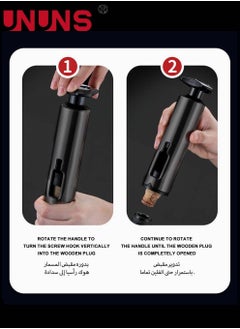 UNUNS Bottle Opener 4-Piece Set,Kitchen Tool Gift Set For Men With Foil Cutter Home Bar Tools,Universal Bottle Opener  - Image 5