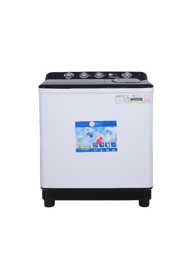 AFRA High-Capacity Twin Tub Washer – 12kg Wash + 6.5kg Spin – Powerful 600W Motor, Air Dry Function - Image 1