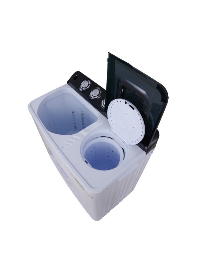 AFRA High-Capacity Twin Tub Washer – 12kg Wash + 6.5kg Spin – Powerful 600W Motor, Air Dry Function - Image 4