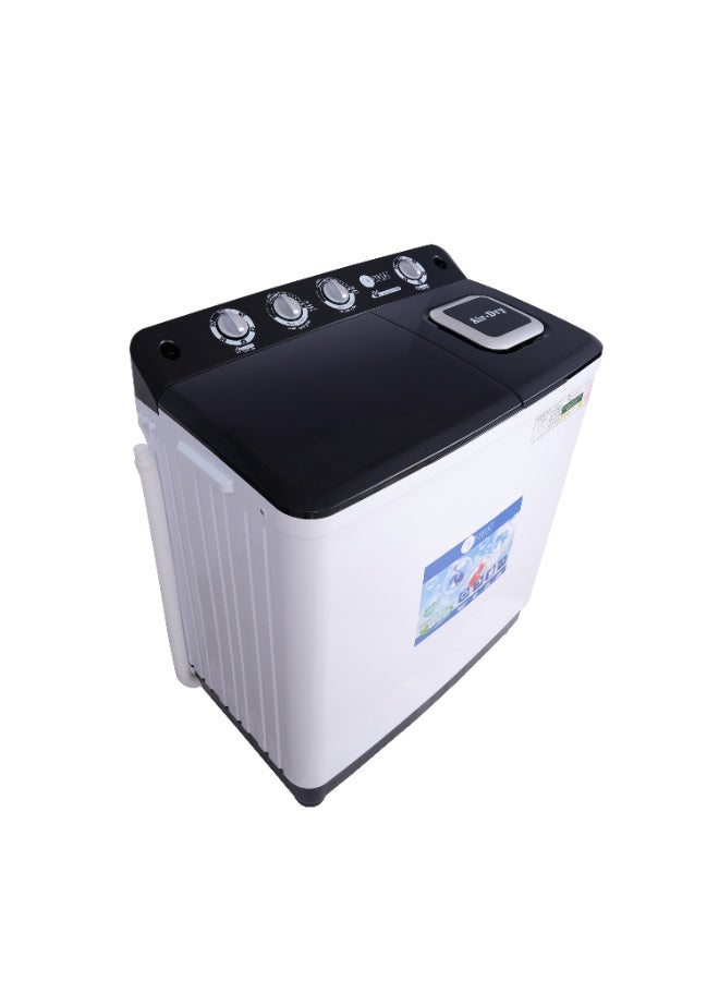 AFRA High-Capacity Twin Tub Washer – 12kg Wash + 6.5kg Spin – Powerful 600W Motor, Air Dry Function - Image 2