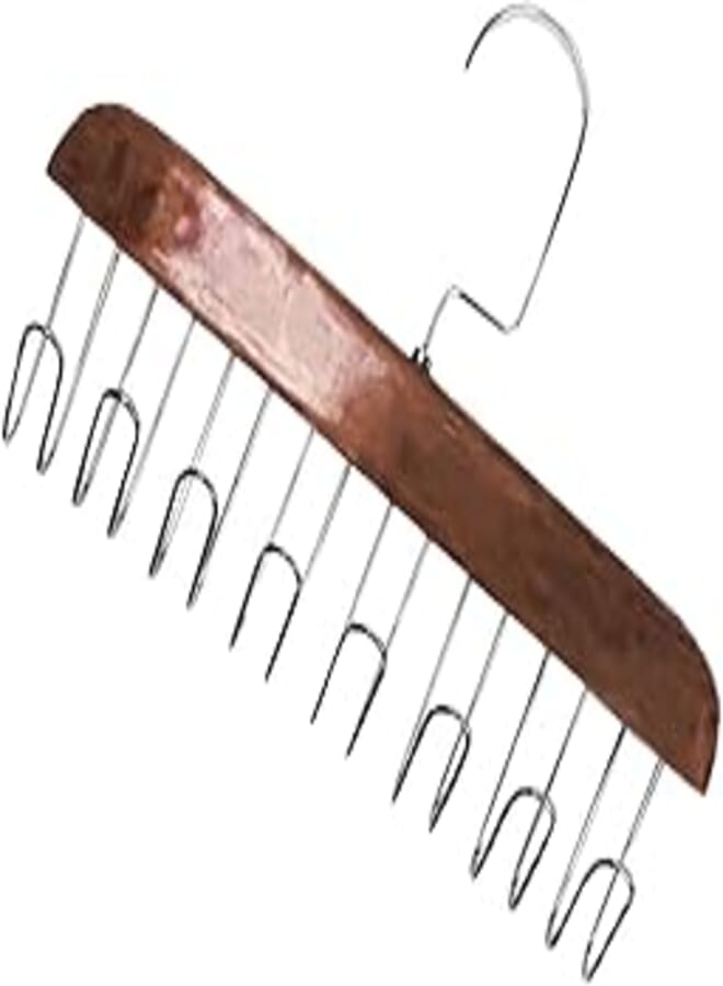 Bag Hanging Hook, Careful Workmanship Anti Rust Bag Hangers for Home (Dark Brown)