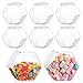 Hoolerry 16 Pcs 30oz Plastic Candy Jars with Lids Hexagon Canister Container Jar Bucket for Candy Buffet Cookies Snacks - Image 2