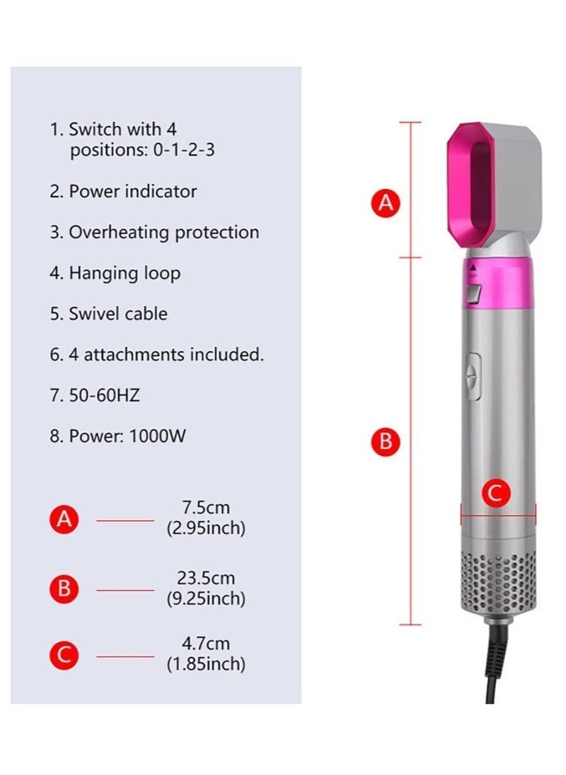 Gravity Pepisky Airwrap Styler 5 in 1 Hair Dryer Hot Air Brush Styler Negative ​Ion Hair Straightener Volumizer Hair Curler Hot Air Wrap Comb Brush(UK) - Image 2
