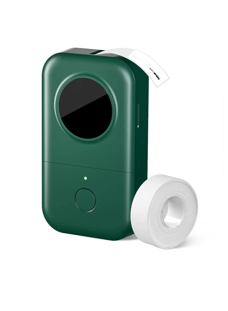 phomemo Label Maker Machine, Portable Bluetooth Label Printer, Lightweight Sticker Printer Machine, Compact And Durable Labeler For School Office Home Organization, (1pc, Green) - Image 1