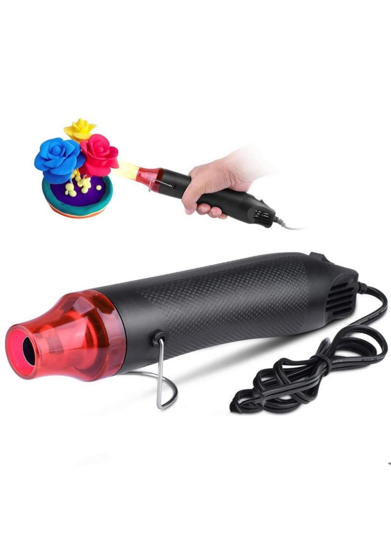 300W Mini Heat Gun, 230V Hot Air Blower for Soldering, Shrink Tubing, Crafts & DIY Projects - Compact, Fast Heating, High Temperature Electric Power Tool with UK Plug  - Image 1