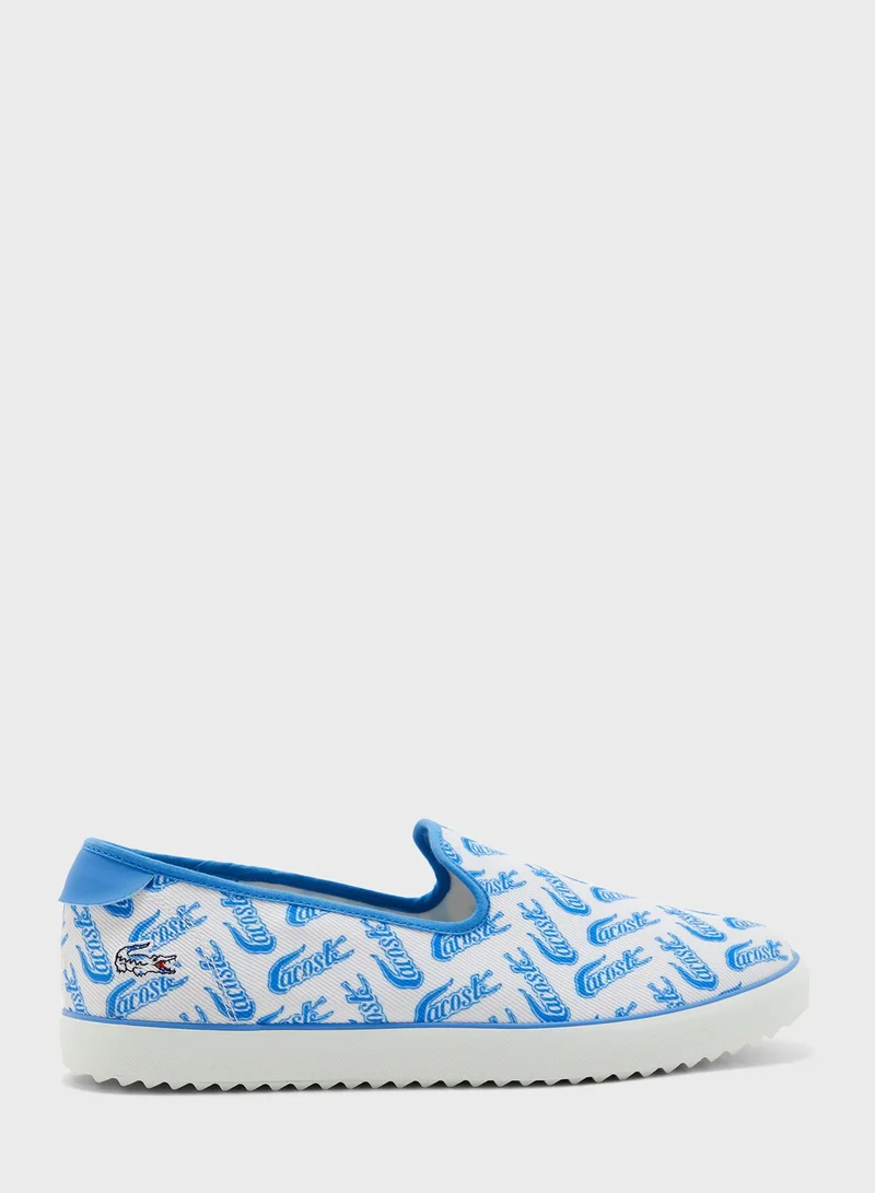 LACOSTE Canvas Resort Slip On Shoes