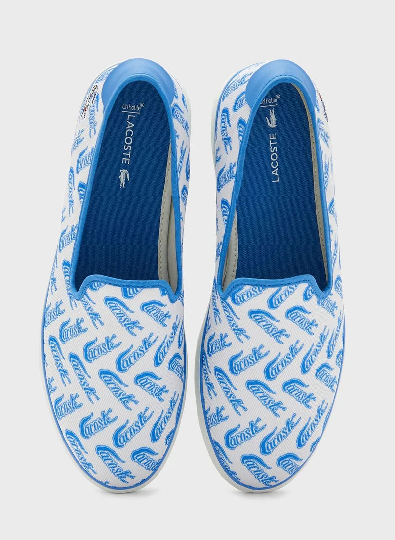 LACOSTE Canvas Resort Slip On Shoes