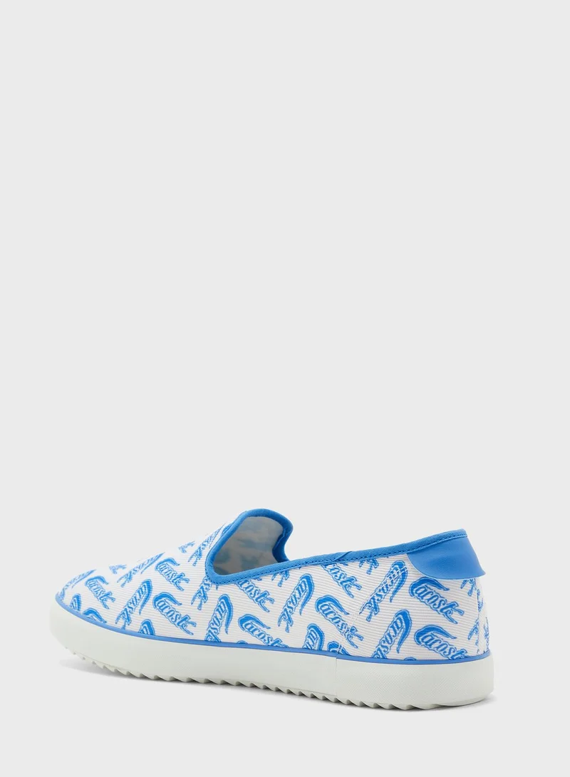 LACOSTE Canvas Resort Slip On Shoes