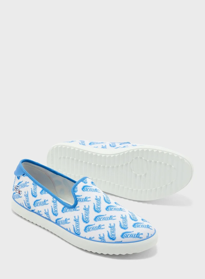 LACOSTE Canvas Resort Slip On Shoes