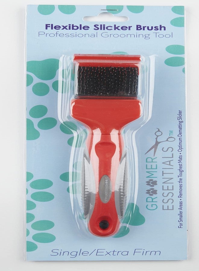 Groomer Essentials Flexible Slicker Brush - Single/Extra Firm - Image 2