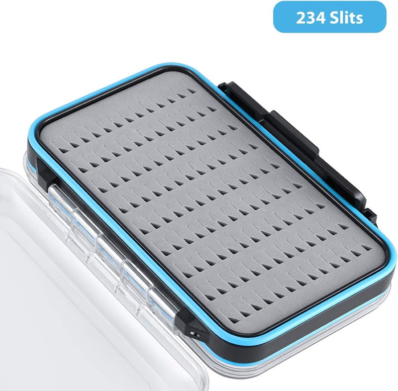 Gonex Fly Fishing Box Two-Sided Waterproof Lightweight Fly Box Easy Grip Transparent Lid Fly Fishing Lures Box Multiple Sizes - Image 4