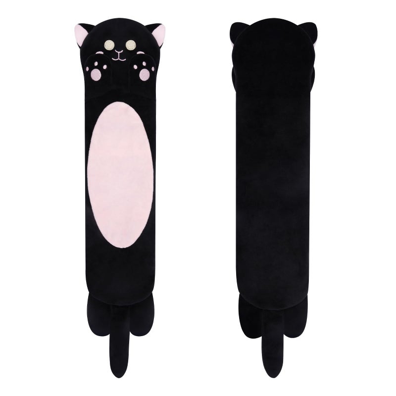 Prewplam Microwavable Heating Pads for Cramps, Cute Black Cats Heating Pad Period Cramps Pain Relief for Women Girls, Stuffed Animals Moist Heat Pad for Menstrual-Washable Heat Cover - Image 1
