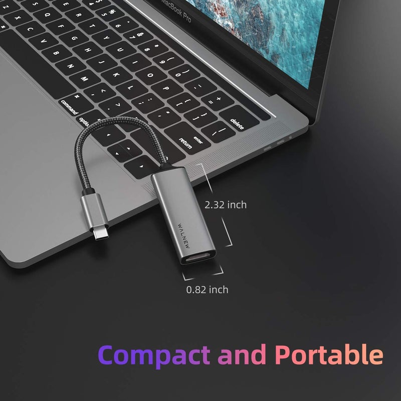 WALNEW USB C to HDMI Adapter 4K 60Hz, Type-C Male to HDMI Female Cable Converter, USBC Thunderbolt 3 Monitor Dongle for Mac MacBook,iPad Pro/Air, Samsung Galaxy,Chromebook,Surface,Dell XPS,Android TV - Image 5
