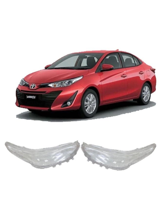 Toyota Yaris 2018 2019 2020 2021 2022 Headlight Glass, Right & Left Set