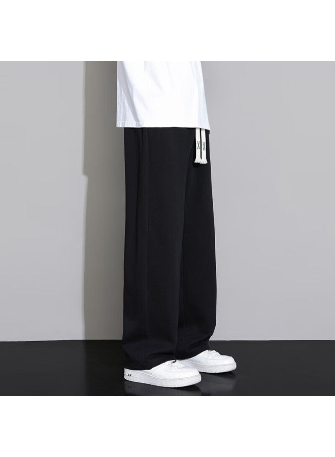 Foss Phil Casual Pants For Men, Autumn And Winter Sports Wide-leg Trousers, Straight Loose Men's Pants, Fpk34 Black XL - Image 3