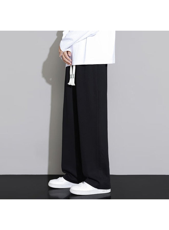 Foss Phil Casual Pants For Men, Autumn And Winter Sports Wide-leg Trousers, Straight Loose Men's Pants, Fpk34 Black XL - Image 2