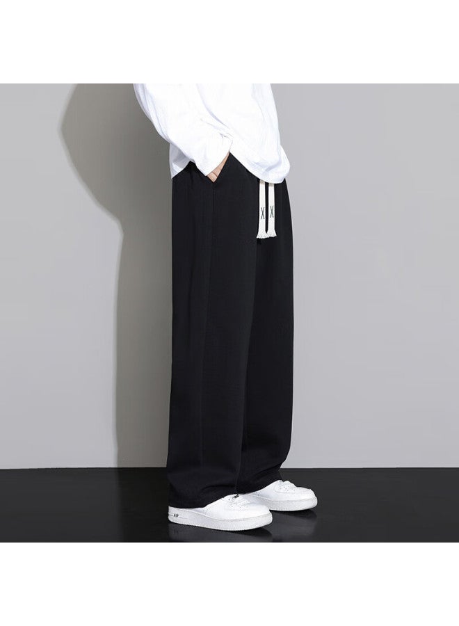 Foss Phil Casual Pants For Men, Autumn And Winter Sports Wide-leg Trousers, Straight Loose Men's Pants, Fpk34 Black XL - Image 4