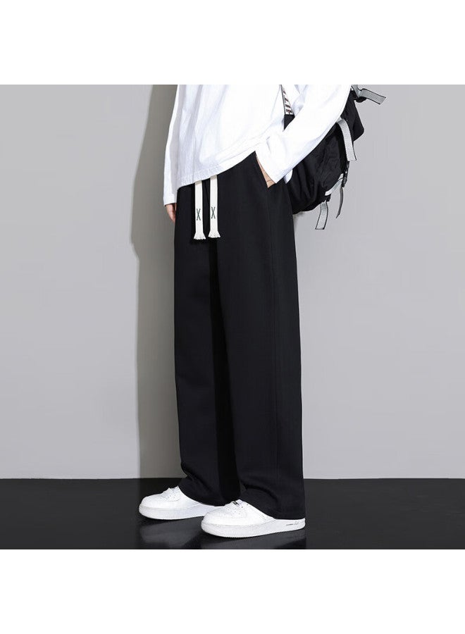 Foss Phil Casual Pants For Men, Autumn And Winter Sports Wide-leg Trousers, Straight Loose Men's Pants, Fpk34 Black XL - Image 5